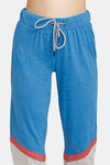 Rosaline Easy Movement Cotton Rich Joggers - Mykonos Blue — thumbnail 5